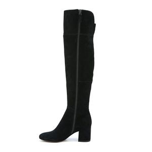 Franco Sarto Black Knee High Boots Size 7.5